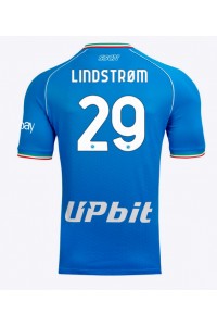 Fotbalové Dres SSC Napoli Jesper Lindstrom #29 Domácí Oblečení 2023-24 Krátký Rukáv